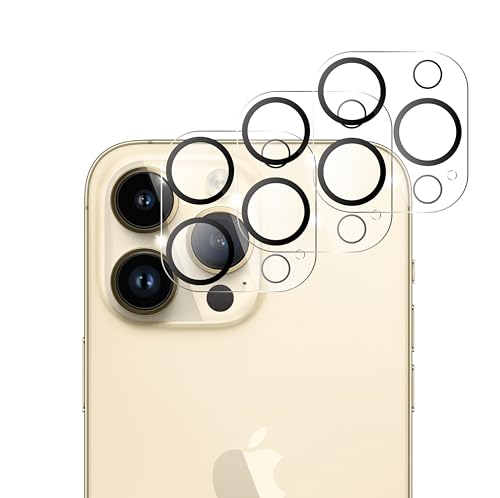 QUITECO Kamera Panzer Schutz Glas für iPhone 13 Pro/iPhone 13 Pro Max [3 Stück] Schutzfolie Linsenschutz Kameraglas, Protector Abdeckung, Anti-Kratzer Camera Glas 9H von QUITECO