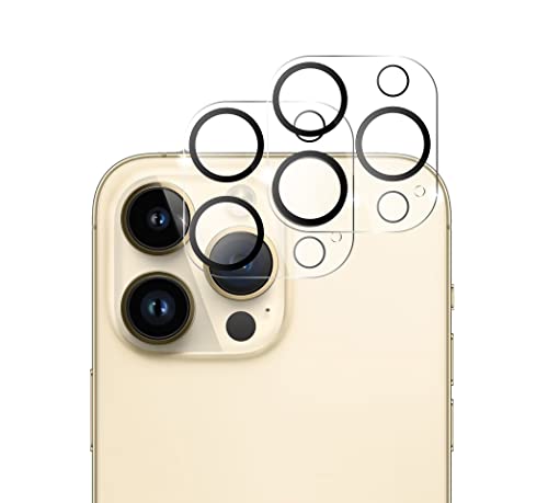 QUITECO Kamera Schutz Glas für iPhone 14 Pro / 14 Pro Max [2 Stück] Panzer Schutzfolie Linsenschutz Kameraglas von QUITECO