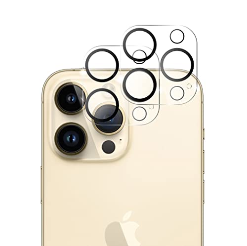 QUITECO Kamera Panzer Schutz Glas für iPhone 15 Pro / 15 Pro Max [2 Stück] Schutzfolie Linsenschutz Kameraglas, Protector Abdeckung, Anti-Kratzer Camera Glas 9H von QUITECO