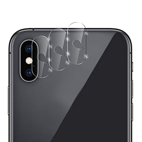 QUITECO Kamera Panzer Schutz Glas für iPhone X/iPhone XS/iPhone XS Max [3 Stück] Schutzfolie Linsenschutz Kameraglas, Protector Abdeckung, Anti-Kratzer Camera Glas 9H von QUITECO