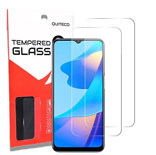 QUITECO Panzer Schutz Glas für Oppo A16 / Oppo A16S / Oppo A54S [2 Stück] Schutzfolie Glas Display Panzerfolie Schutzglas von QUITECO
