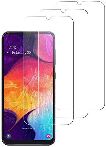 QUITECO Panzer Schutz Glas für Samsung Galaxy A20 / Galaxy A30 / Galaxy A50 [3 Stück] Schutzfolie Glas Display, Display Panzerfolie Blasenfreies Schutzglas, Glasfolie 9H von QUITECO