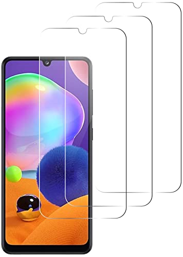 QUITECO Panzer Schutz Glas für Samsung Galaxy A31 [3 Stück] Schutzfolie Glas Display Panzerfolie Schutzglas von QUITECO