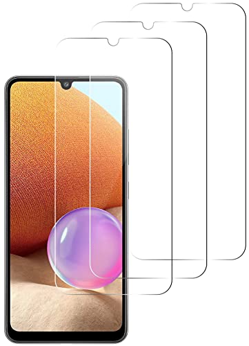 QUITECO Panzer Schutz Glas für Samsung Galaxy A32 5G [3 Stück] Schutzfolie Glas Display, Display Panzerfolie Blasenfreies Schutzglas, Glasfolie 9H von QUITECO