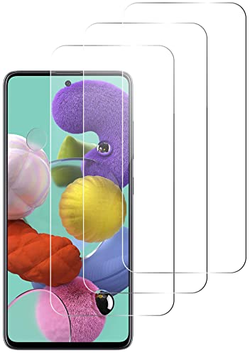 QUITECO Panzer Schutz Glas für Samsung Galaxy A52 4G / A52 5G / A52S 5G [3 Stück] Schutzfolie Glas Display, Display Panzerfolie Blasenfreies Schutzglas, Glasfolie 9H von QUITECO