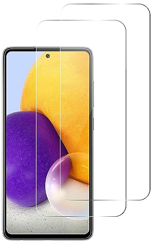 QUITECO Panzer Schutz Glas für Samsung Galaxy A72 / A72 5G [2 Stück] Schutzfolie Glas Display, Display Panzerfolie Blasenfreies Schutzglas, Glasfolie 9H von QUITECO