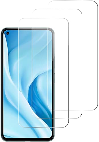 QUITECO Panzer Schutz Glas für Xiaomi Mi 11 / Mi 11 Lite 5G [3 Stück] Schutzfolie Glas Display, Display Panzerfolie Blasenfreies Schutzglas, Glasfolie 9H von QUITECO
