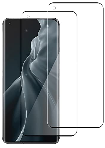 QUITECO Panzer Schutz Glas für Xiaomi Mi 11 [2 Stück] Schutzfolie Glas Full Screen Display Schutzglas Panzerfolie Schwarzer Rand von QUITECO