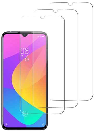 QUITECO Panzer Schutz Glas für Xiaomi Mi 9 Lite [3 Stück] Schutzfolie Glas Display, Display Panzerfolie Blasenfreies Schutzglas, Glasfolie 9H von QUITECO