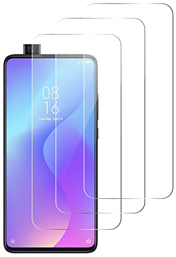 QUITECO Panzer Schutz Glas für Xiaomi Mi 9T / Mi 9T Pro/Redmi K20 / Redmi K20 Pro [3 Stück] Schutzfolie Glas Display, Display Panzerfolie Blasenfreies Schutzglas, Glasfolie 9H von QUITECO