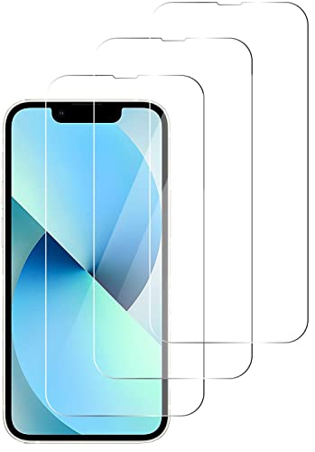 QUITECO Panzer Schutz Glas für iPhone 13 Mini [3 Stück] Schutzfolie Glas Display, Display Panzerfolie Blasenfreies Schutzglas, Glasfolie 9H von QUITECO