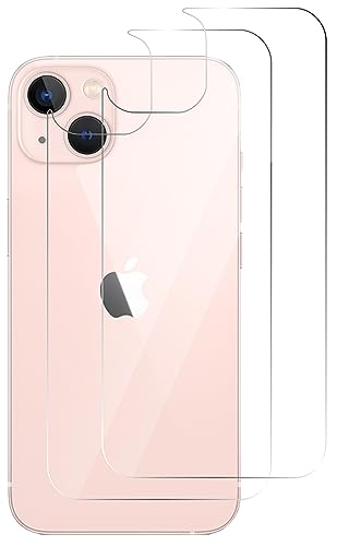 QUITECO Rückseite Schutzfolie für iPhone 13 [2 Stück], Schutz aus Gehärtetem Glas des Rückens, Anti-Kratzer, Härte 9H von QUITECO