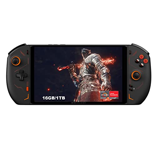 QUJUSO ONEXPLAYER 2 Handheld Spielkonsole Tragbarer 8,4 Zoll PC Mini Laptop UMPC Tetachable Handle 2560 * 1600 Display Screen Win 11 AMD Ryzen 7 6800U 16GB LPDDR4 RAM/1TB NVMe M.2 SSD (Schwarz) von QUJUSO