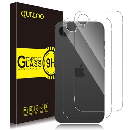 QULLOO 2 Stück Rückseite Schutzfolie für iPhone 16e für Panzerglas, 9H Härte Anti-Kratzen Zurück Glasfolie Hinten Schutzglas HD Klar Rückseite Folie QULLOO 2 Stück Rückseite Schutzfolie für iPhone 16e für Panzerglas, 9H Härte Anti-Kratzen Zurück Glasfolie Hinten Schutzglas HD Klar Rückseite Folie von QULLOO