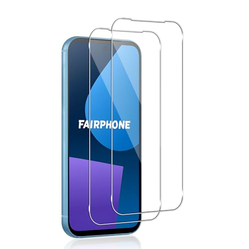 QULLOO [2 Stück Schutzfolie kompatibel mit Fairphone 5 5G für Panzerglas, 9H Schutzglas Displayschutz für Fairphone 5 Folie Anti-Scratch Ultra Dünn Displayschutzfolie von QULLOO