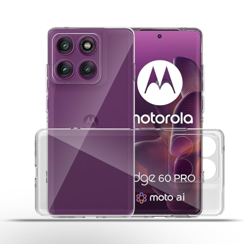 QULLOO Hülle für Motorola Moto Edge 60 Pro Case, Crystal Clear Hinten Schutzhülle Transparent Silikon Ultra Dünn Stoßdämpfung Weich TPU handyhülle für Motorola Edge60 Pro QULLOO Hülle für Motorola Moto Edge 60 Pro Case, Crystal Clear Hinten Schutzhülle Transparent Silikon Ultra Dünn Stoßdämpfung Weich TPU handyhülle für Motorola Edge60 Pro von QULLOO