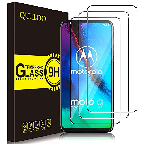 QULLOO Schutzfolie für Moto G Pro/Moto G8 Power, 9H Hartglas Schutzfolie HD Displayschutzfolie Anti-Kratzen Panzerfolie Handy Glas Folie für Motorola G Pro/Moto G8 Power von QULLOO