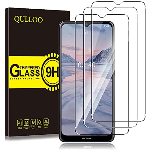 QULLOO Schutzfolie für Panzerglas für Nokia 2.4 / Nokia G10 / Nokia G21/ Nokia G11 [3 Stück], 9H Hartglas Schutzfolie HD Displayschutzfolie Anti-Kratzen Panzerfolie Handy Glas Folie von QULLOO