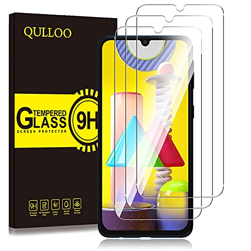 QULLOO Schutzfolie für Samsung Galaxy M30s / M31 / M21, 9H Hartglas HD Displayschutzfolie Panzerfolie Handy Schutzglas Glasfolie für Samsung Galaxy M30s / M31 /M21 von QULLOO