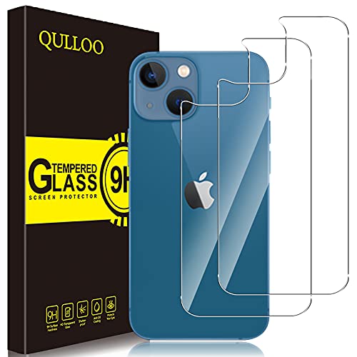 QULLOO Schutzfolie für iPhone 13 Mini, [2 Stück] 9H Hartglas Schutzfolie HD Displayschutzfolie Anti-Kratzen Handy Glas Folie für iPhone 13 Mini 5,4 Zoll von QULLOO