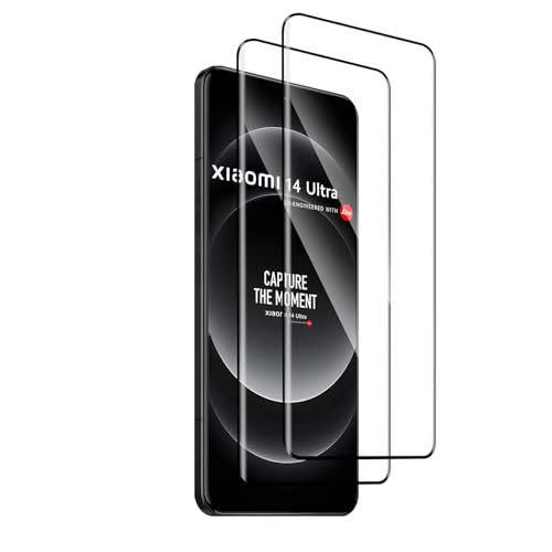 QULLOO für Panzerglas für Xiaomi 14 Ultra/Xiaomi 14 PRO, 2 Stück Screen Schutzfolie, 0.33mm Glas Schutzglas Displayschutz Panzerfolie für mi 14 PRO von QULLOO