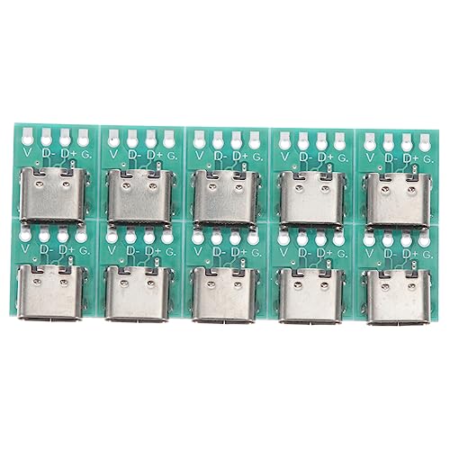 QUMIIRITY 10 Stück PCB-Konverterplatine für Datenleitung Anschlüsse Weiblich Planke Hafen Ladung USB c anschlussplatine DIY 3.1 USB-C-Buchse Leiterplatte von QUMIIRITY