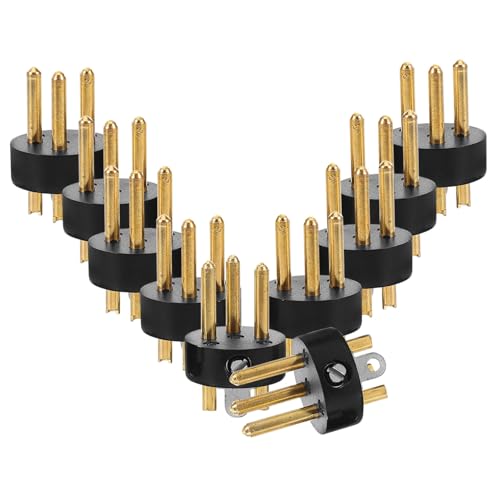 QUMIIRITY 10Stücke Pin Xlr Mikrofon Stecker Audio Konvertierungskopf für Mikrofonkabel Kompakte und Konstruktion Kompatibel mit Verschiedenen Geräten von QUMIIRITY