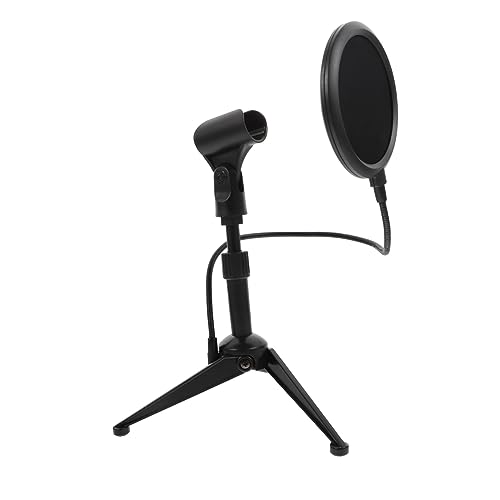 QUMIIRITY 1Satz Mikrofonhalter mit Einstellbarer Höhe Praktischer Mikrofonfilter und Clip für Desktop Mikrofon Kompatibel mit Verschiedenen Mikrofonen für Podcasting Gesang von QUMIIRITY