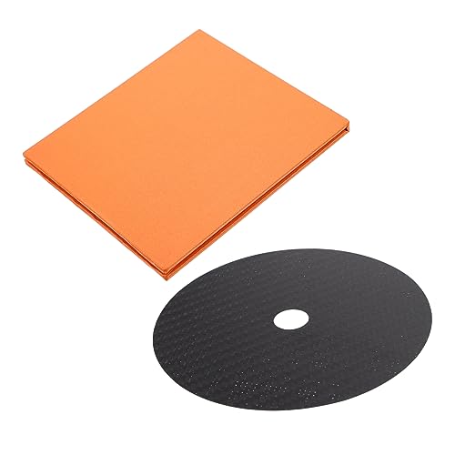 QUMIIRITY 1Stück Cf Carbonfaser CD Tuning Pad CD Plattermatte für Verbesserten Langlebiges Material Präzise Passform für Vinyl Player und CD Sammlungen Sorgt für Kraftvollen von QUMIIRITY