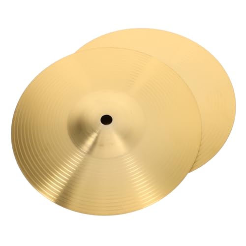 QUMIIRITY 2 Teiliges Becken Set Symbole Percussion Becken Jazz Thin Hat Becken Splash Becken Ride Becken Jazz Drum Crash Musik Becken Ersatz Percussion Instrumente Kleines Messing von QUMIIRITY