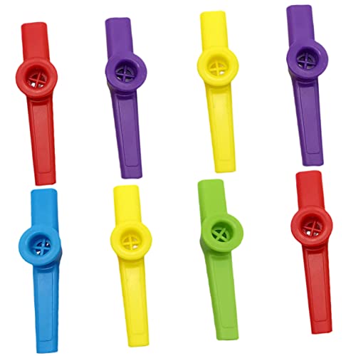 QUMIIRITY 8 Stück Kazoo Musical für Kleinkinder musikinstrumente music instruments musiklehre kindercroks Musikspielzeug für querflöten + einfaches Kasoo Kinderinstrument Plastik von QUMIIRITY
