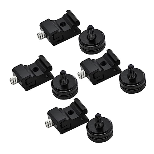 QUMIIRITY 8Stücke Stativadapter Set mit Kalte Schuhhalterung Blitzschuhadapter für DSLR Kameras Mikrofone Lichtständer Schraubanschluss von QUMIIRITY
