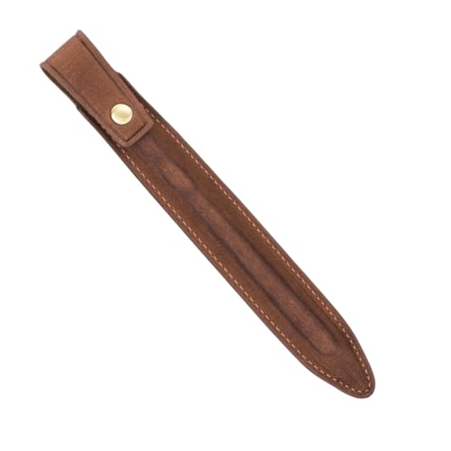 QUMIIRITY Ii-Set Etui Für Stylus-stifte Hülle Für Federmäppchen Stylus Bleistift Stylus- Stylus-stiftetui Bleistiftabdeckung Stylus-hülle Stifthalter Echtes Leder Brown von QUMIIRITY