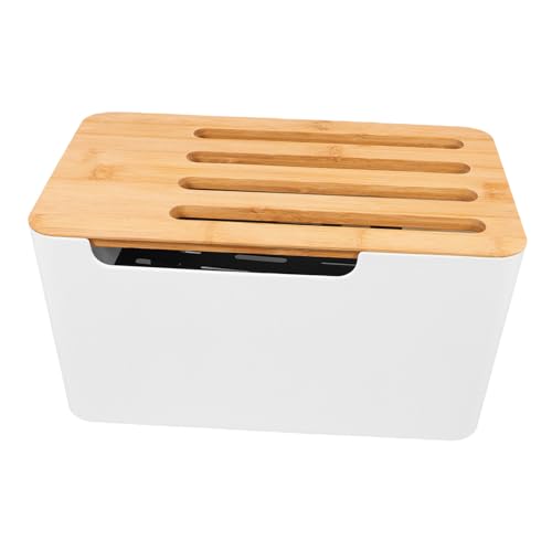 QUMIIRITY Kabelbox, Bürokabel-Management-Box, Leitungskoffer, Praktische Steckdosen-Kabel-organisationsbox Mit Abdeckung von QUMIIRITY