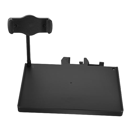 QUMIIRITY Mikrofon Tablett mit Telefonhalterung Multifunktionale Halterung für Mikrofone für Bühne Büro und Zuhause Robuste Kunststoffschale für Soundkarten von QUMIIRITY
