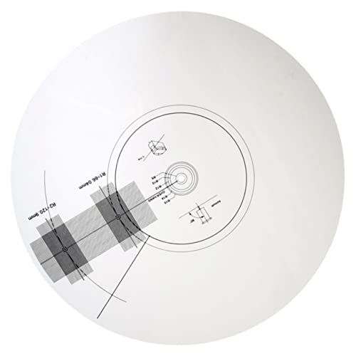 QUMIIRITY Plattenteller Kartuschen Ausrichtungsplatte Vinyl Kalibrierung für Schallplattenspieler Langlebig Praktisch Elegantes Design für Präzise von QUMIIRITY