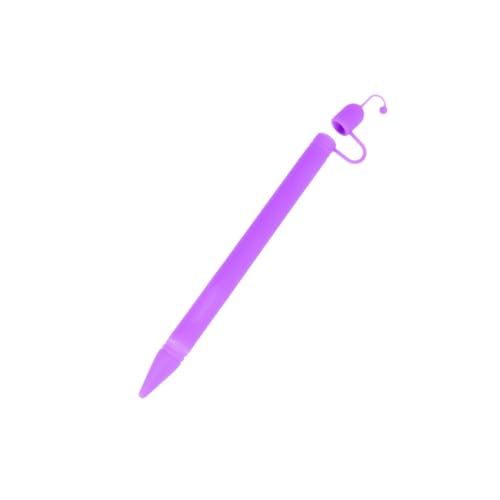 QUMIIRITY Stiftabdeckung Aus Silikon Eingabestift Bleistift Anti-rutsch-hülle Stiftschutz Stylus Stiftetui Stifthülse Stiftkappenhalter Stifthalter Stylus-stiftabdeckung Violett von QUMIIRITY