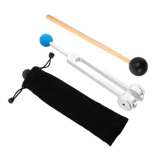 QUMIIRITY Stimmgerät mit Hammer für Chakra Musikinstrumente Aluminiumlegierung Stimmgabel für Klangheilung und Yoga Praxis Zubehör für Männer Frauen QUMIIRITY Stimmgerät mit Hammer für Chakra Musikinstrumente Aluminiumlegierung Stimmgabel für Klangheilung und Yoga Praxis Zubehör für Männer Frauen von QUMIIRITY