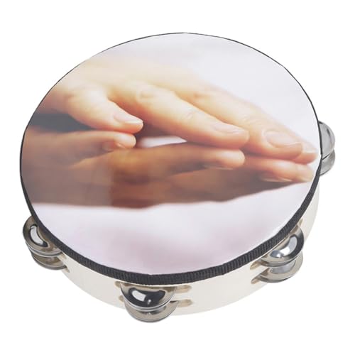 QUMIIRITY Tambourin für Kinderinstrumente Kindertrommel Glocke music instruments for instrument Schlaginstrument hand drums Handtrommel tragbares Tamburin das Haustier von QUMIIRITY