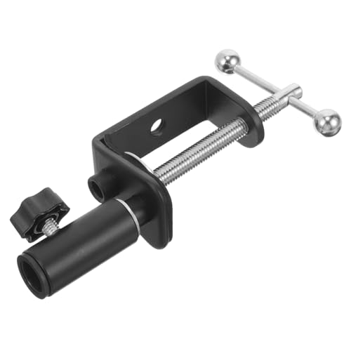 QUMIIRITY Universelle C Klemme für Mikrofon und Tischlampe Verstellbare Tischklemme Halterung mit Doppeltem Design für Stabile an Schreibtischen von QUMIIRITY