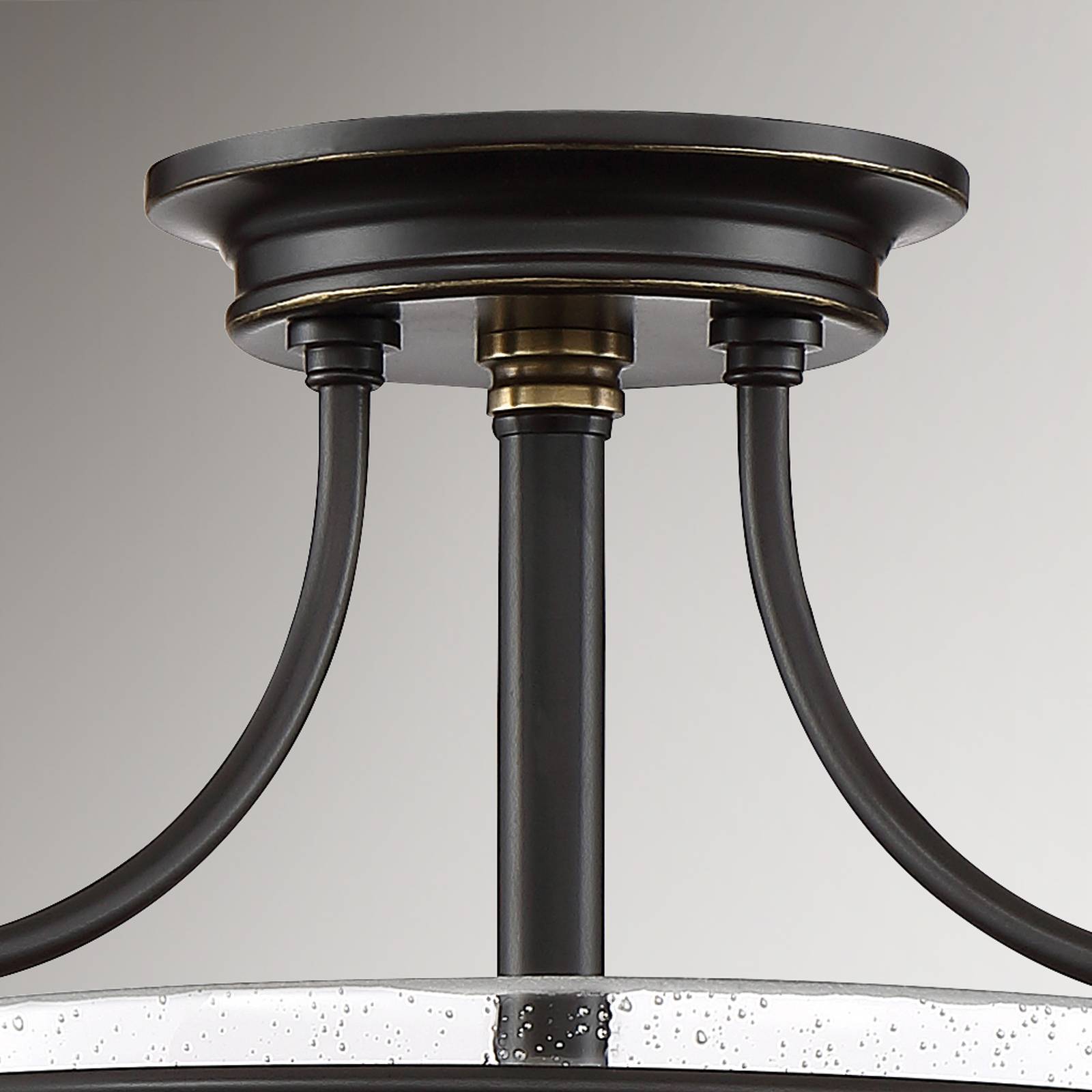 Deckenlampe Griffin mit Abstand, Ø 42 cm, bronze/klar Deckenlampe Griffin mit Abstand, Ø 42 cm, bronze/klar von QUOIZEL