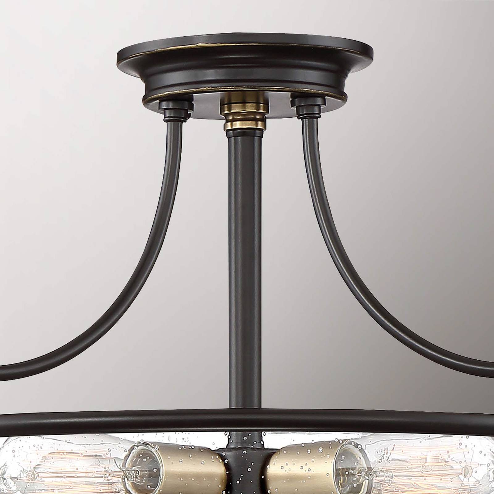 Deckenlampe Griffin mit Abstand, Ø 53 cm, bronze/klar Deckenlampe Griffin mit Abstand, Ø 53 cm, bronze/klar von QUOIZEL
