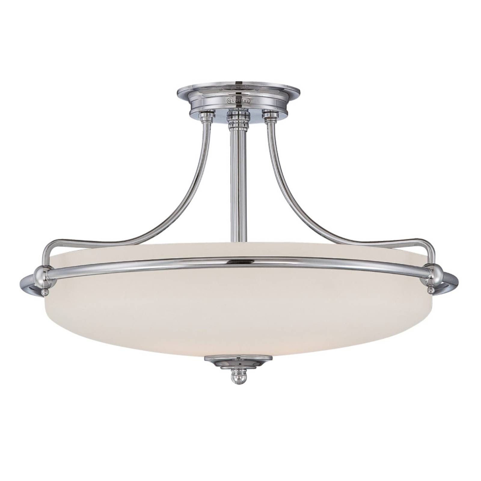 Deckenlampe Griffin mit Abstand, chrom, Ø 57 cm Deckenlampe Griffin mit Abstand, chrom, Ø 57 cm von QUOIZEL