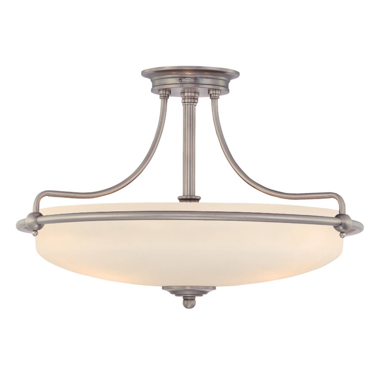 Deckenlampe Griffin mit Abstand, nickel, Ø 57 cm Deckenlampe Griffin mit Abstand, nickel, Ø 57 cm von QUOIZEL