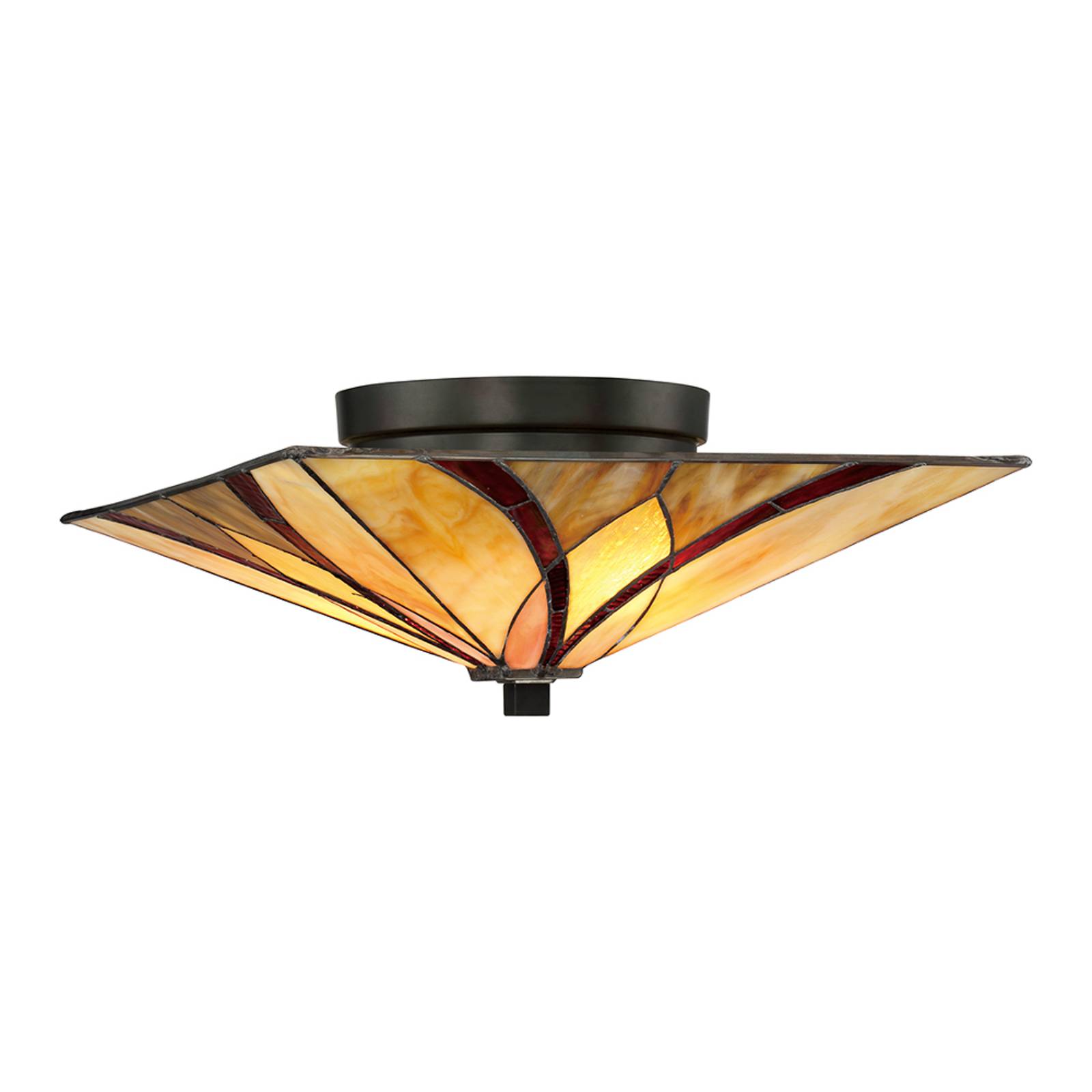 Deckenleuchte Asheville Tiffany-Design Höhe 16,7cm Deckenleuchte Asheville Tiffany-Design Höhe 16,7cm von QUOIZEL