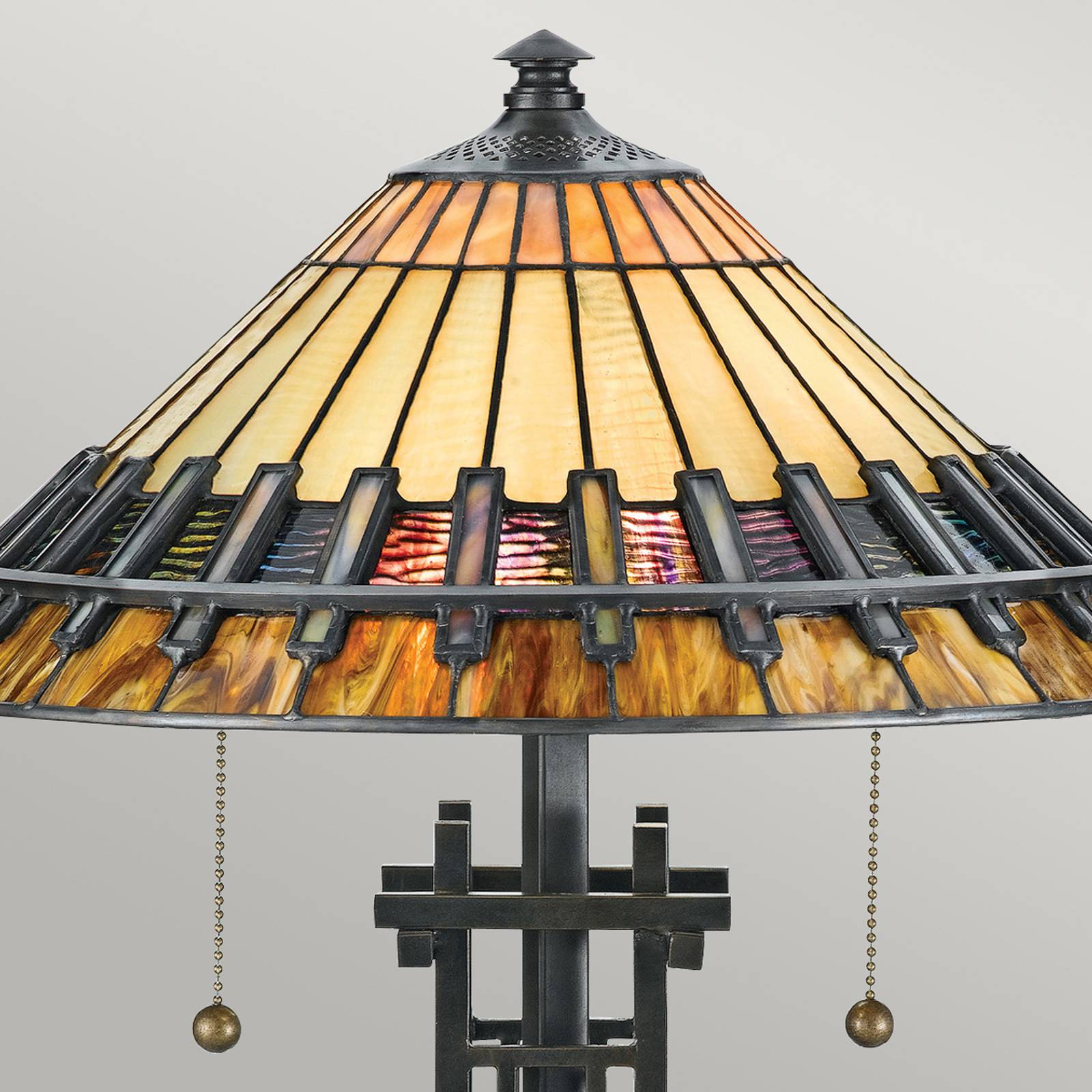 Tischleuchte Chastain mit Schirm in Tiffany-Art Tischleuchte Chastain mit Schirm in Tiffany-Art von QUOIZEL