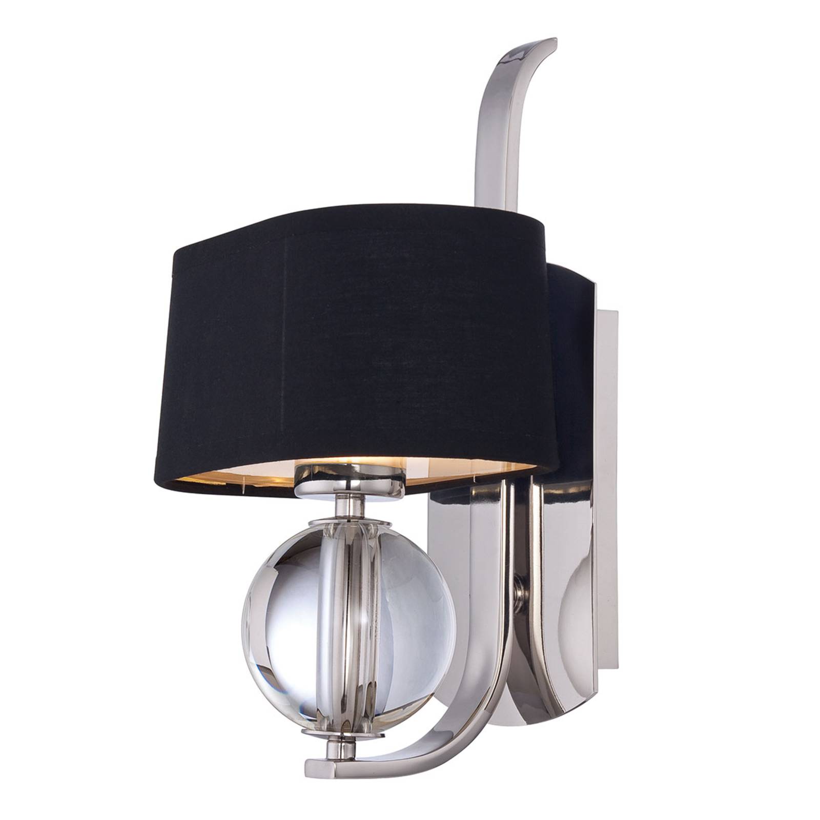Wandleuchte Gotham, Stoffschirm, silber Wandleuchte Gotham, Stoffschirm, silber von QUOIZEL
