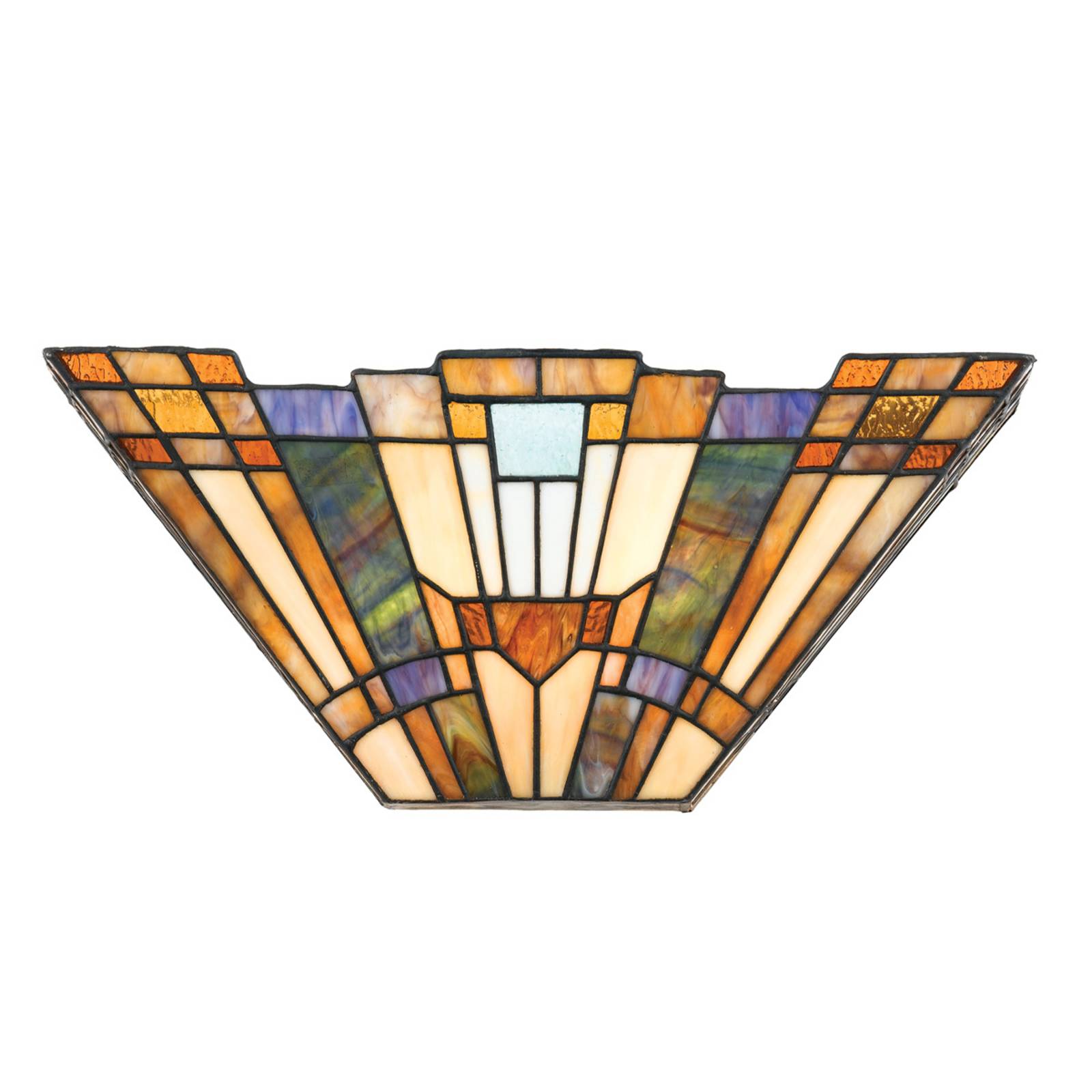 Wandleuchte Inglenook mit buntem Glas Wandleuchte Inglenook mit buntem Glas von QUOIZEL