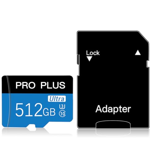 512 GB Micro-SD-Speicherkarte, Klasse 10, High Speed Ultra Micro SDXC für Android-Telefone/PC/Computer/Kamera/Drohne 512 GB Micro-SD-Speicherkarte, Klasse 10, High Speed Ultra Micro SDXC für Android-Telefone/PC/Computer/Kamera/Drohne von QUORVEXIUM