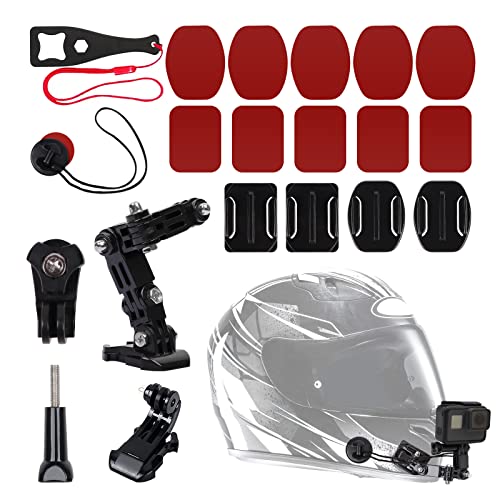 QUOTRE Kamera Helm Halterung Zubehör Kit Motorradhelm Action-Kameras Chin Swivel 3-Wege-Drehlager Rotationsmontage-Kit, Helmhalterungsset Erweiterungsarm kompatibel mit Insta 360 GoPro Hero QUOTRE Kamera Helm Halterung Zubehör Kit Motorradhelm Action-Kameras Chin Swivel 3-Wege-Drehlager Rotationsmontage-Kit, Helmhalterungsset Erweiterungsarm kompatibel mit Insta 360 GoPro Hero von QUOTRE
